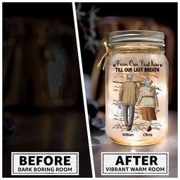 I Had You And You Had Me - Personalized Mason Jar Light - Photo 6