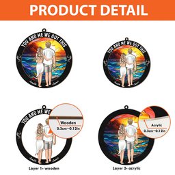 You And Me We Got This Couples - Personalized Window Hanging Suncatcher Ornament - Photo 4
