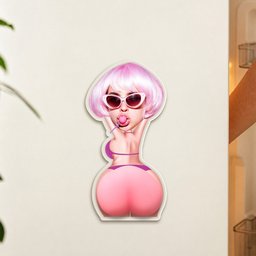 Custom Face Funny Naughty Gift For Husband, Boyfriend, Him - Personalized Fridge Magnet - Photo 4