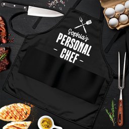Personal Chef Grill Apron Funny Gifts For Him, Husband - Personalized Apron - Photo 3
