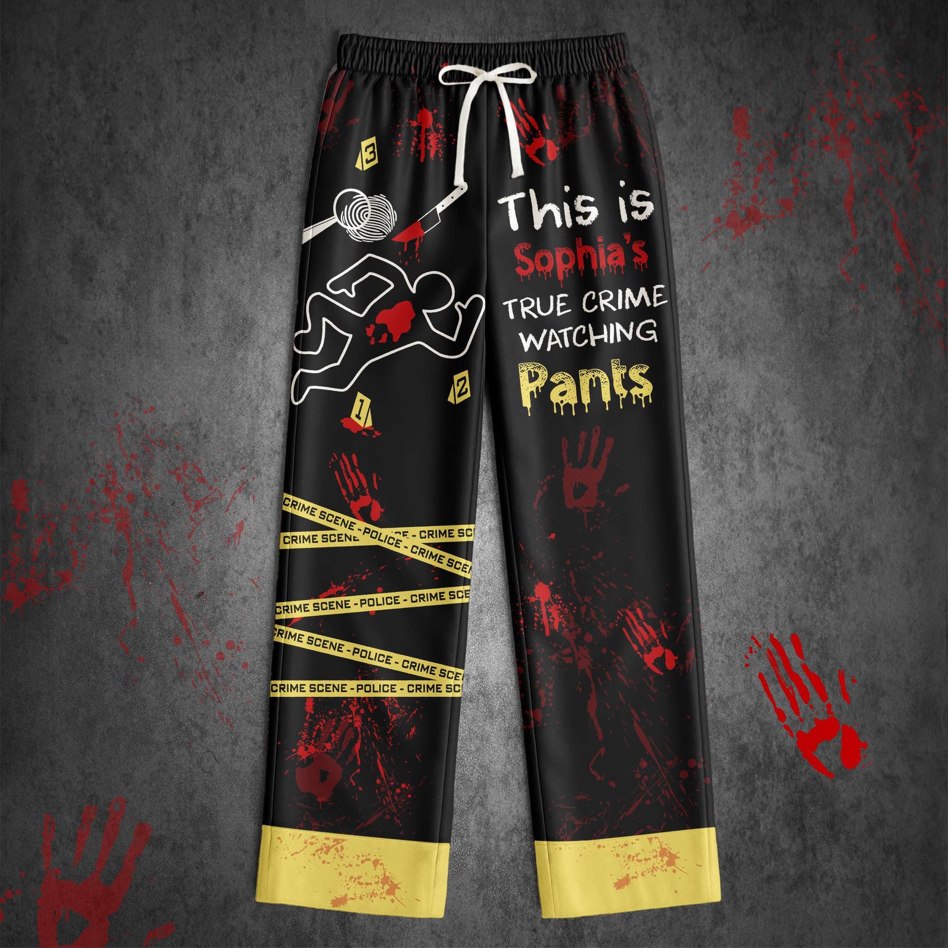 This Is My True Crime Watching Pajamas - Personalized Satin Pajama Set - Photo 1
