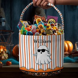 Boo Kid Name Halloween - Personalized Halloween Spooky Basket - Photo 2