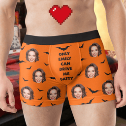 You Drive Me Batty - Personalized Photo Men's Boxer Briefs - Photo 2