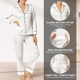Problem Solved Halloween Horror Funny - Personalized Satin Pajama Set - Photo 5