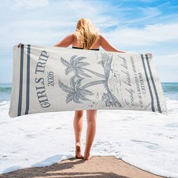 Girls Trip 2026 - Personalized Beach Towel - Photo 3
