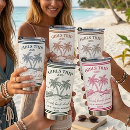Girls Trip Summer Time - Personalized Tumbler - Photo 1