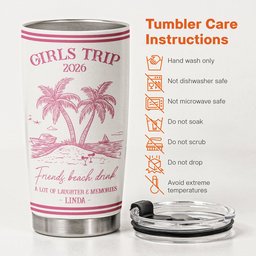 Girls Trip Summer Time - Personalized Tumbler - Photo 4