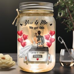 Marriage Prayer Lord Help Us To Remember - Personalized Mason Jar Light - Photo 3