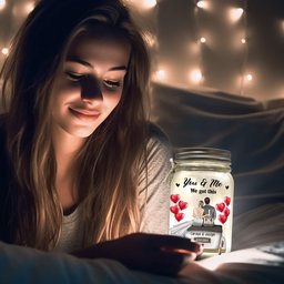 Marriage Prayer Lord Help Us To Remember - Personalized Mason Jar Light - Photo 5