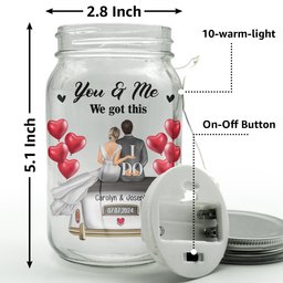 Marriage Prayer Lord Help Us To Remember - Personalized Mason Jar Light - Photo 6