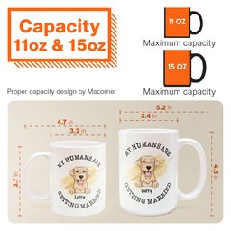 Wedding Gifts - My Humans Are Getting Married - Personalized Mug - Photo 8