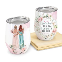 Maid Of Honor For A Day - Personalized Wine Tumbler - Photo 1