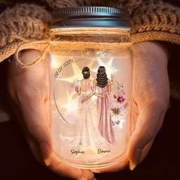 Wedding Gift Thanks For Being My Bridesmaid - Personalized Mason Jar Light - Photo 2
