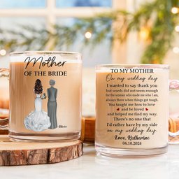 Wedding Gift For Mother Of The Bride - Personalized Glass Mug - Photo 2