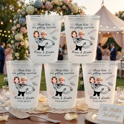 These Kids Are Getting Married Wedding Party Wedding Favors - Personalized Cups - Photo 1