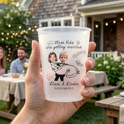 These Kids Are Getting Married Wedding Party Wedding Favors - Personalized Cups - Photo 4