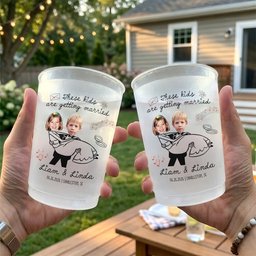 These Kids Are Getting Married Wedding Party Wedding Favors - Personalized Cups - Photo 5