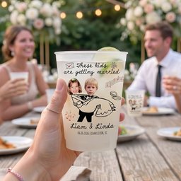 These Kids Are Getting Married Wedding Party Wedding Favors - Personalized Cups - Photo 2