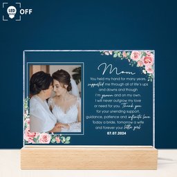 Wedding Gift For Mom From Bride - Personalized Photo LED Light - Photo 4
