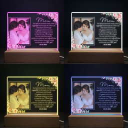 Wedding Gift For Mom From Bride - Personalized Photo LED Light - Photo 5