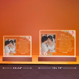 Wedding Gift For Mom From Bride - Personalized Photo LED Light - Photo 7