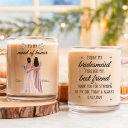 Wedding Gift For Bridesmaid Today Bridesmaid Forever Friend - Personalized Glass Mug - Photo 2