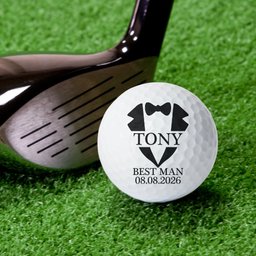 Wedding Gifts For Groomsman Best Man Bachelor Party Gifts - Personalized Golf Ball - Photo 4