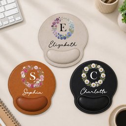 Custom Name And Birth Flower For Her Exchange Gift For Women - Personalized Mouse Pad - Photo 3