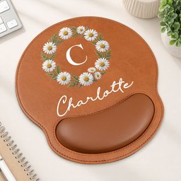 Custom Name And Birth Flower For Her Exchange Gift For Women - Personalized Mouse Pad - Photo 2