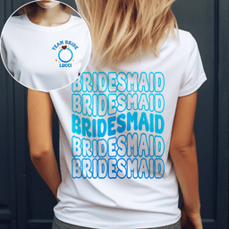 Bridesmaid Bride Ring Bachelorette Party Gift - Personalized Shirt - Photo 2