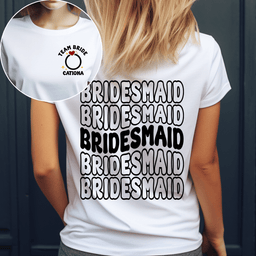 Bridesmaid Bride Ring Bachelorette Party Gift - Personalized Shirt - Photo 3