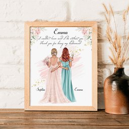 Thanks For Being My Bridesmaid - Personalized Poster - Photo 2