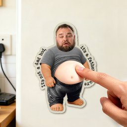 It’s Not A Dad Bod, It’s A Father Figure - Funny Father's Day Gift - Personalized Fridge Magnet - Photo 5