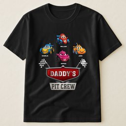 Daddy's Pit Crew - Personalized Shirt - Photo 2