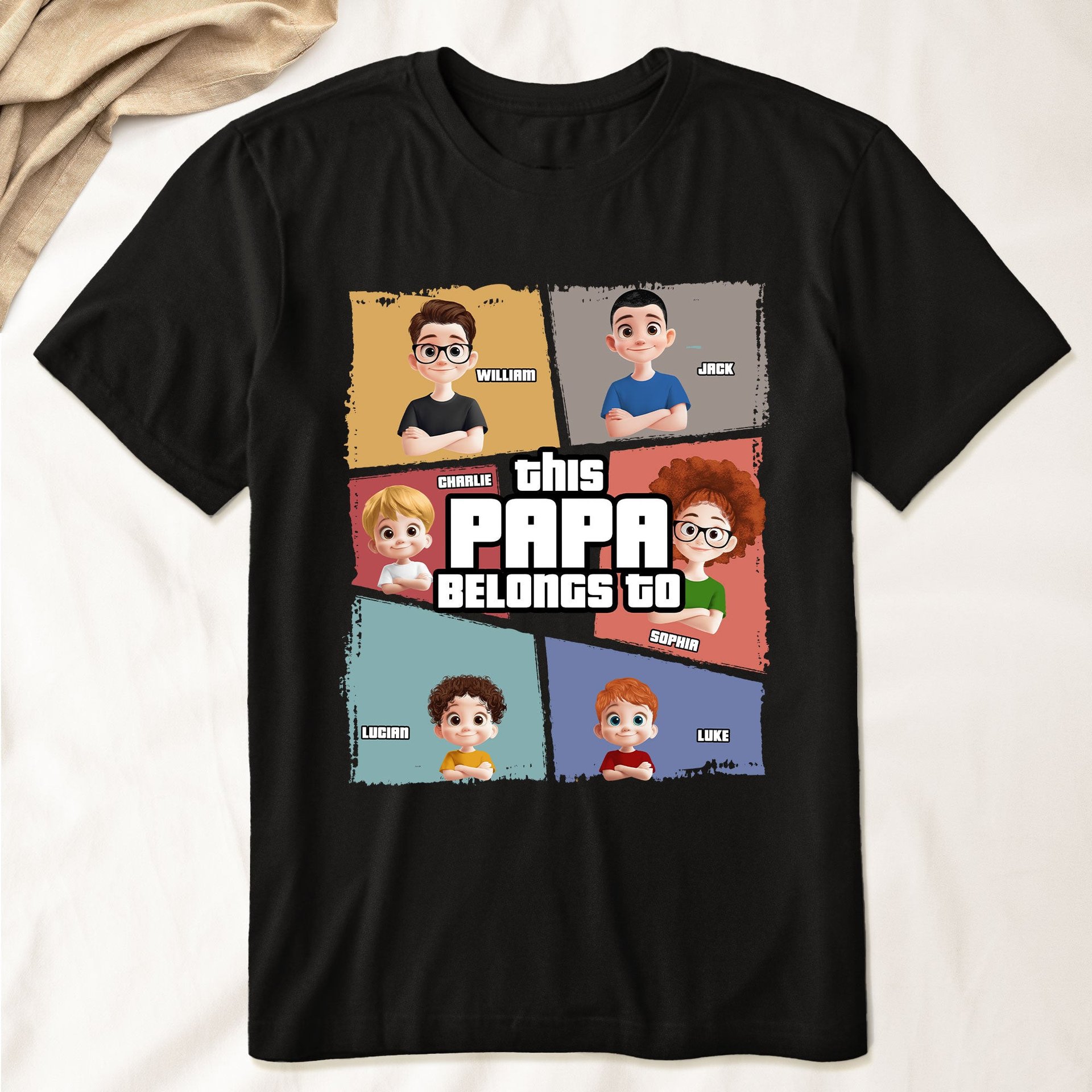 This Grandpa Belongs To - Personalized Shirt - Gift For Grandpa - Photo 1