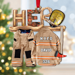 Personalized Gifts For Firefighter Christmas Ornament Firefighter Uniform - Photo 3