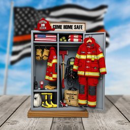 Firefighter Personal Locker Plaque - Personalized Christmas Gifts For Firefighter - Photo 3