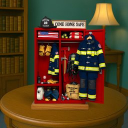 Firefighter’s Gear Locker Acrylic Plaque - Personalized Christmas Gifts For Firefighter - Photo 2