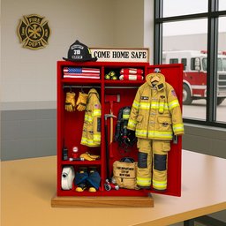 Firefighter’s Gear Locker Acrylic Plaque - Personalized Christmas Gifts For Firefighter - Photo 3