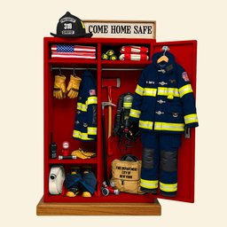 Firefighter’s Gear Locker Acrylic Plaque - Personalized Christmas Gifts For Firefighter - Photo 4