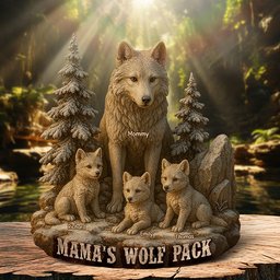 Mama’s Wolf Pack Christmas Decor – Personalized Gifts For Mom - Photo 4
