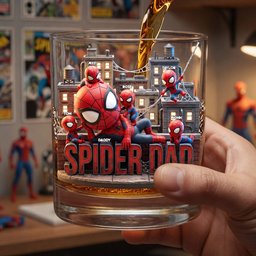 Dad And His Little Heroes Glass Mug - Personalized Gifts For Dad - Photo 4