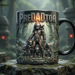 Strongest Warrior Dad And Kids Magic Mug - Personalized Gifts For Dads - Photo 1