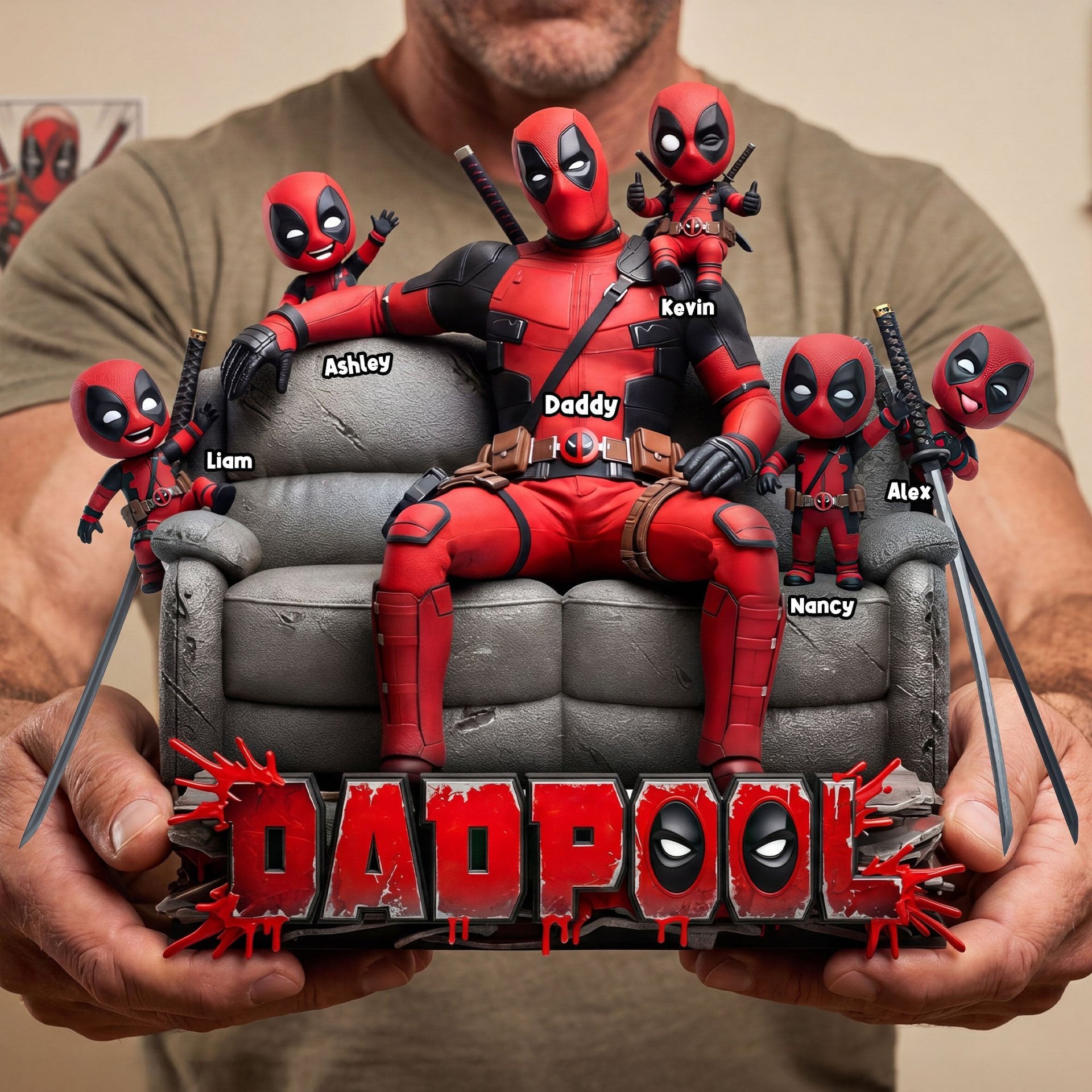 Hero Squad Dad Acrylic Plaque - Personalized Gifts For Dad - Photo 1