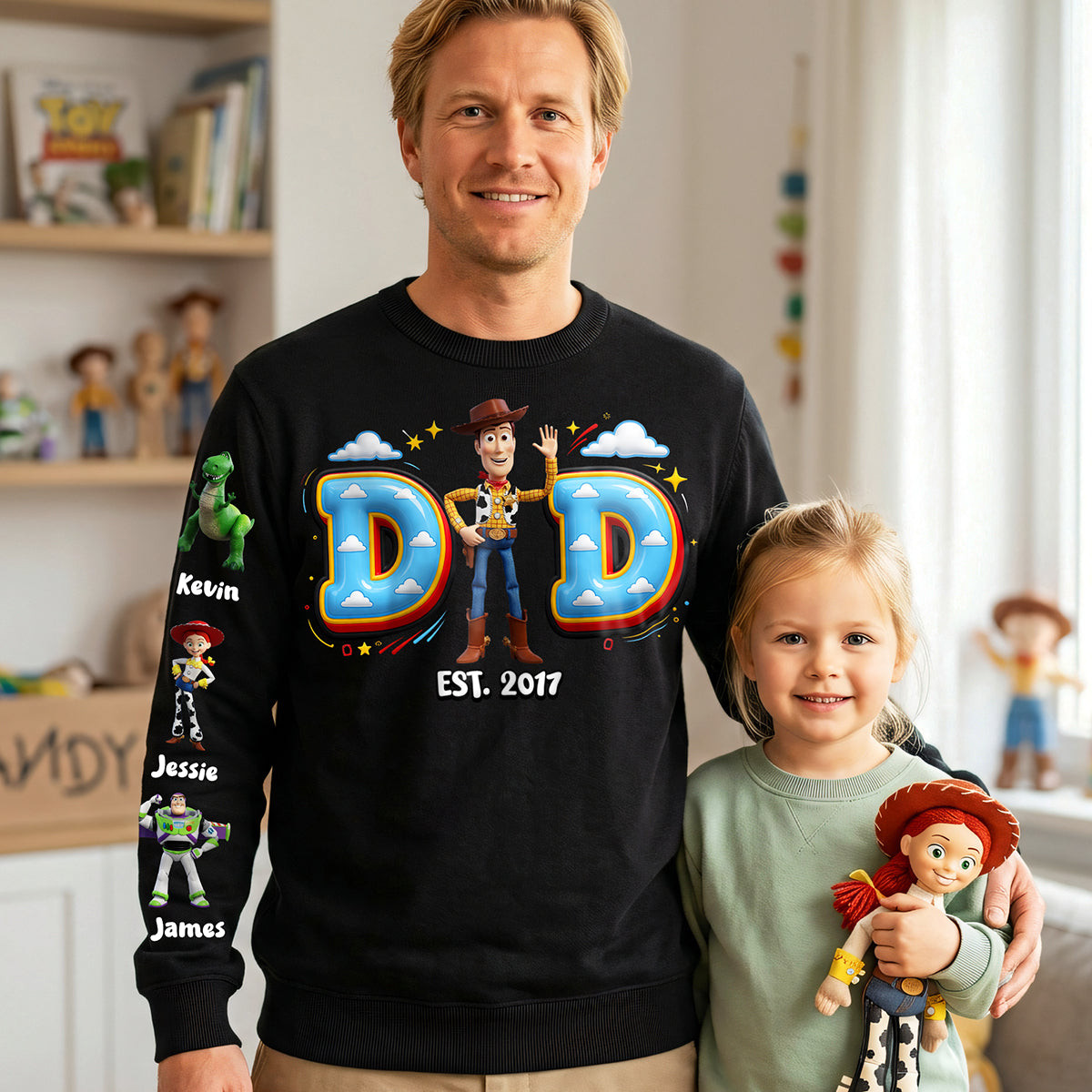 Funny Dad Shirt - Personalized Gifts For Dads 03nata180526 - B check - Photo 1