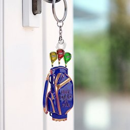 Golf Dad Keychain - Personalized Christmas Gifts For Dad - Photo 3