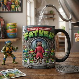 Just Turtley Awesome Magic Ceramic Coffee Mug - Personalized Gifts For Father's Day - Photo 3