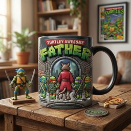 Just Turtley Awesome Magic Ceramic Coffee Mug - Personalized Gifts For Father's Day - Photo 4