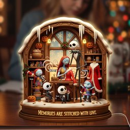 Sewing Family Light Box - Personalized Gifts For Family Custom Acrylic Light Box - Photo 2