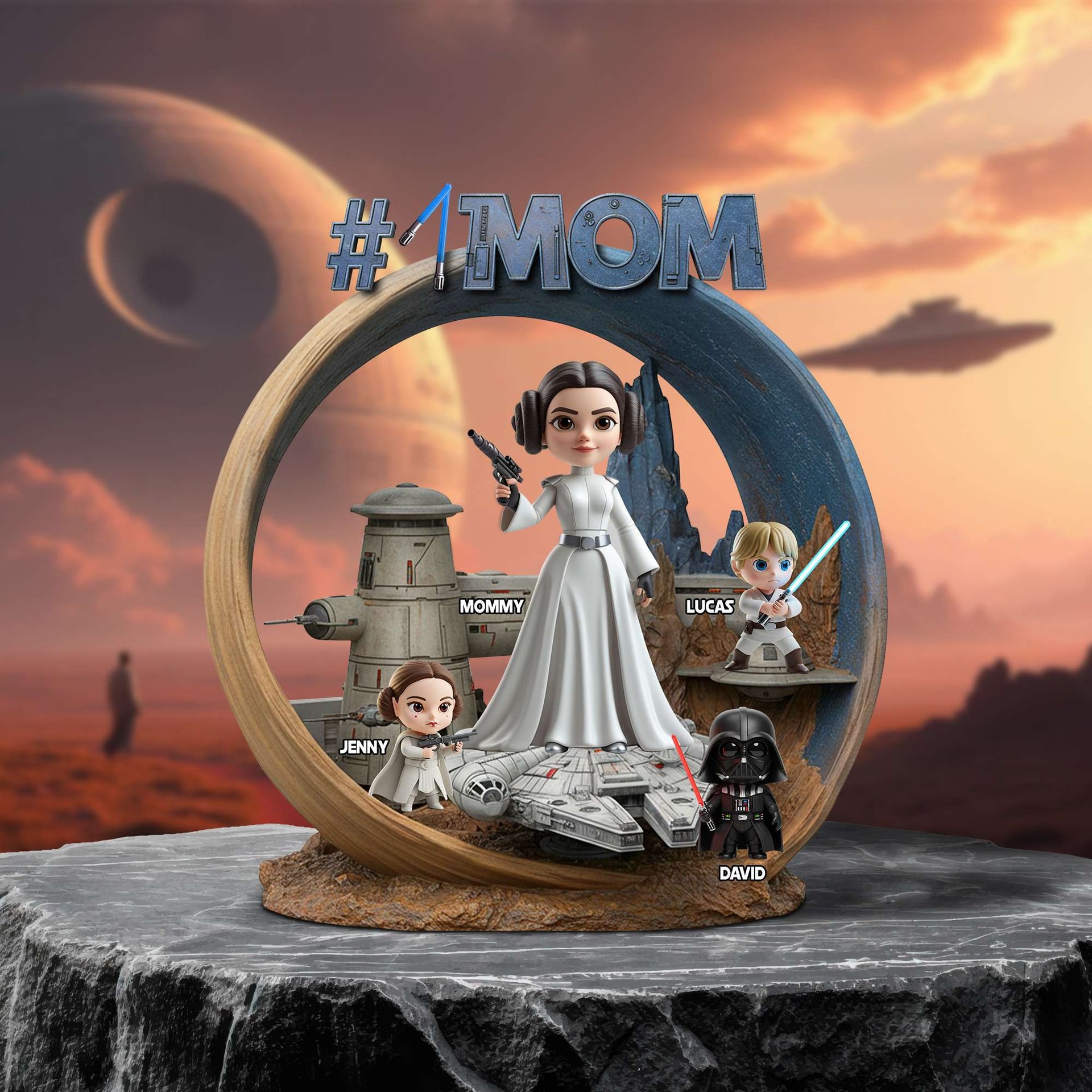 #1 Mom In The Universe – Personalized Christmas Gift For A Stellar Mommy - Photo 1